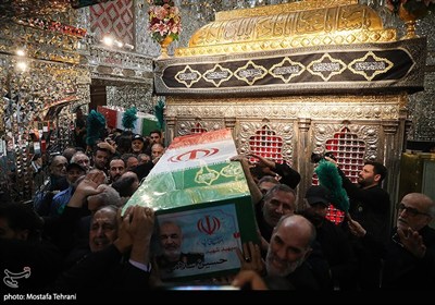 تشییع و خاکسپاری پیکر شهید &#171;حسین سلامی&#187; در حرم عبدالعظیم (ع)