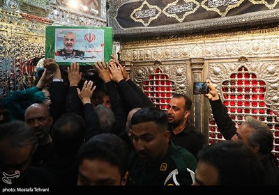 تشییع و خاکسپاری پیکر شهید &#171;حسین سلامی&#187; در حرم عبدالعظیم (ع)