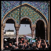 تشییع و خاکسپاری پیکر شهید «حسین سلامی» در حرم عبدالعظیم (ع)