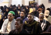 عزاداری نیجریه‌ای‌ها در حرم مطهر حضرت معصومه(س)