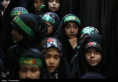 عزاداری دختران هیئت زیر گنبد طلا برای حضرت رقیه(س)