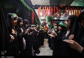 عزاداری دختران هیئت زیر گنبد طلا برای حضرت رقیه(س)