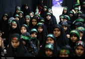 عزاداری دختران هیئت زیر گنبد طلا برای حضرت رقیه(س)