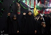 عزاداری دختران هیئت زیر گنبد طلا برای حضرت رقیه(س)