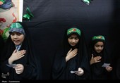 عزاداری دختران هیئت زیر گنبد طلا برای حضرت رقیه(س)