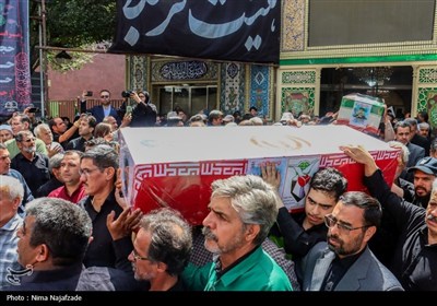 تشییع پیکر 4 شهید حملات رژیم صهیونیستی در مشهد
