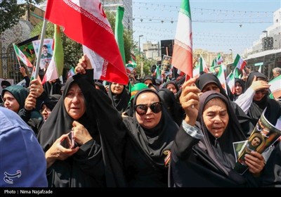 تشییع پیکر 4 شهید حملات رژیم صهیونیستی در مشهد