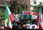 تشییع پیکر 4 شهید حملات رژیم صهیونیستی در مشهد