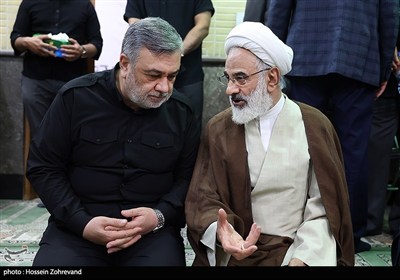 حجت‌الاسلام عبدالله حاجی‌صادقی نماینده ولی‌فقیه در سپاه، سردار حسین اشتری مشاور رئیس ستاد کل نیروهای مسلح