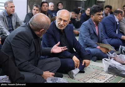 حضور حسین علایی از فرماندهان دفاع مقدس در مراسم بزرگداشت شهید سرلشکر محرابی