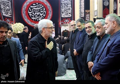 حضور حسن کاظمی قمی نماینده سابق ایران در افغانستان و سردار علی‌محمد نایینی سخنگوی سپاه در مراسم بزرگداشت شهید سرلشکر محرابی