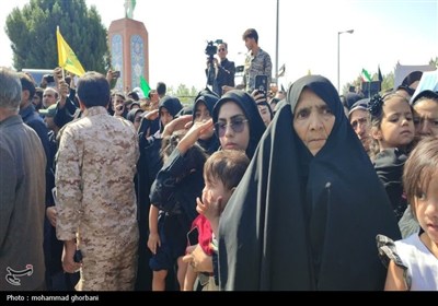 تشییع پیکر شهید اقتدار اسماعیل نادی در سربیشه
