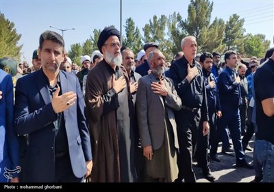 تشییع پیکر شهید اقتدار اسماعیل نادی در سربیشه