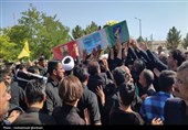 تشییع پیکر شهید اقتدار اسماعیل نادی در سربیشه