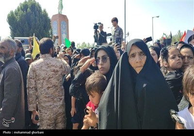 تشییع پیکر شهید اقتدار اسماعیل نادی در سربیشه
