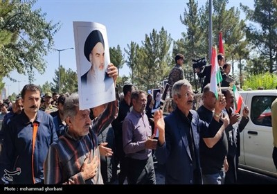 تشییع پیکر شهید اقتدار اسماعیل نادی در سربیشه