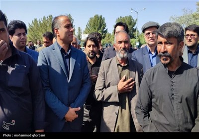 تشییع پیکر شهید اقتدار اسماعیل نادی در سربیشه