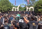 تشییع باشکوه پیکر 3 شهید حمله اسرائیل در گرگان + فیلم