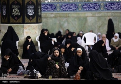 عزاداری عرب زبانان در حرم حضرت معصومه(س)