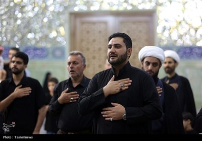 عزاداری عرب زبانان در حرم حضرت معصومه(س)
