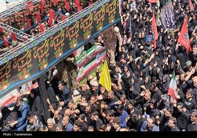 تشییع باشکوه شهدای حمله تروریستی رژیم صهیونیستی در شهرقدس برگزار شد