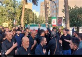 تشییع پیکر شهید علی گلیزاده در شهرری/ پاسدار جوانی که از پیکرش تنها یک دست باقی ماند + فیلم