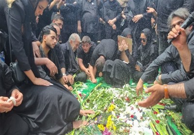 مادران انزلی در فراق شهید بشارتی اشک ریختند