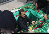 تشییع پیکر مطهر شهید جوان ناجا استوار دوم رضا جباری لقمان