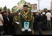 تشییع باشکوه یکی از شهدای حمله اسرائیل در شهرستان اهر + تصاویر