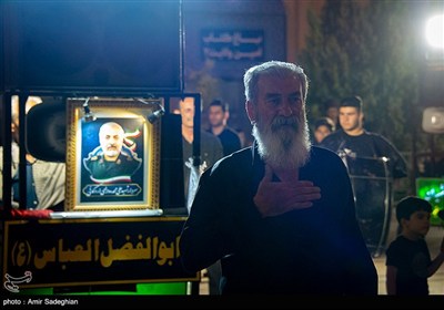 مراسم عزاداری شب هفتم محرم در حرم مطهر حضرت شاهچراغ (ع)