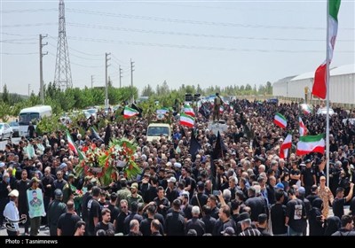 وداع باشکوه با دو سرباز شهید فراجا در رباط‌کریم
