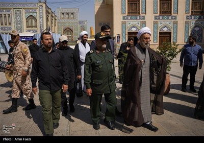 وداع باشکوه با شهید محمد منصوری در حرم مطهر حضرت شاهچراغ (ع)