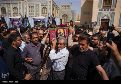 وداع باشکوه با شهید محمد منصوری در حرم مطهر حضرت شاهچراغ (ع)