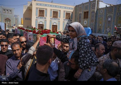 وداع باشکوه با شهید محمد منصوری در حرم مطهر حضرت شاهچراغ (ع)