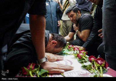 وداع باشکوه با شهید محمد منصوری در حرم مطهر حضرت شاهچراغ (ع)