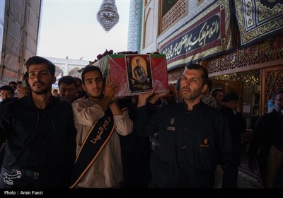 وداع باشکوه با شهید محمد منصوری در حرم مطهر حضرت شاهچراغ (ع)