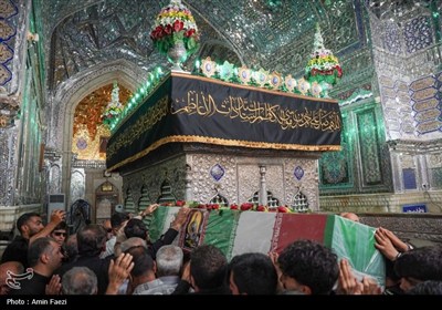 وداع باشکوه با شهید محمد منصوری در حرم مطهر حضرت شاهچراغ (ع)