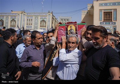 وداع باشکوه با شهید محمد منصوری در حرم مطهر حضرت شاهچراغ (ع)