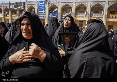 وداع باشکوه با شهید محمد منصوری در حرم مطهر حضرت شاهچراغ (ع)
