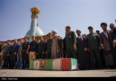 وداع باشکوه با شهید محمد منصوری در حرم مطهر حضرت شاهچراغ (ع)