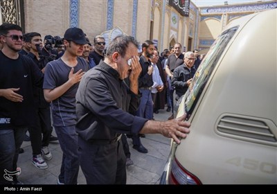وداع باشکوه با شهید محمد منصوری در حرم مطهر حضرت شاهچراغ (ع)