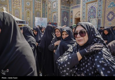 وداع باشکوه با شهید محمد منصوری در حرم مطهر حضرت شاهچراغ (ع)