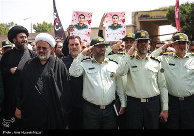 تشییع پیکرشهید محمد مهدی مهدی پور در قزوین