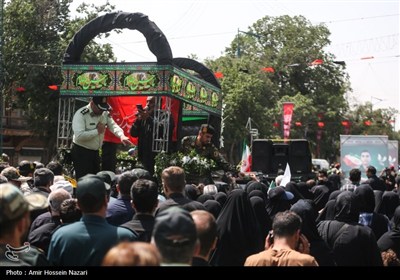 تشییع پیکرشهید محمد مهدی مهدی پور در قزوین