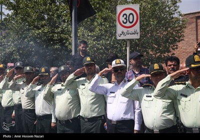 تشییع پیکرشهید محمد مهدی مهدی پور در قزوین
