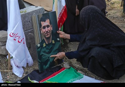 مراسم گرامیداشت شهدای روستای سرای شهرستان اسکو