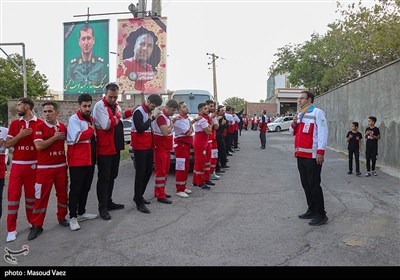 مراسم گرامیداشت شهدای روستای سرای شهرستان اسکو