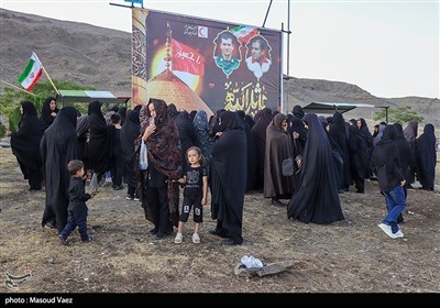 مراسم گرامیداشت شهدای روستای سرای شهرستان اسکو