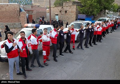 مراسم گرامیداشت شهدای روستای سرای شهرستان اسکو