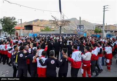 مراسم گرامیداشت شهدای روستای سرای شهرستان اسکو